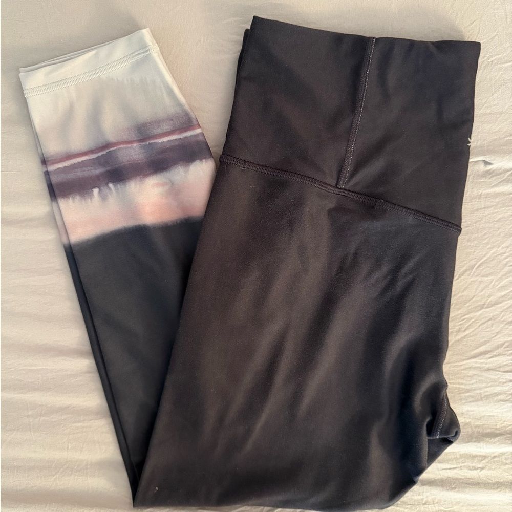 Athleta Purple and Multicolor Leggings